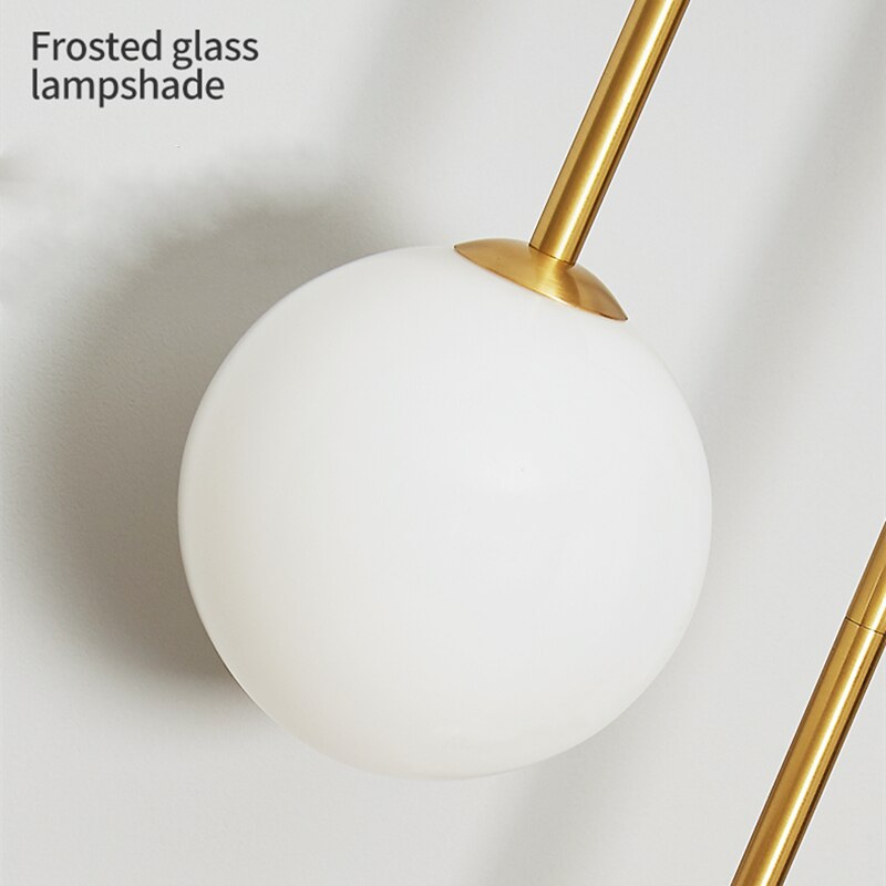 Glass Shade Wall Sconce Light with Brass-Finish Metal Frame for Hallway, Bedroom, Living Room & Bathroom Lighting
