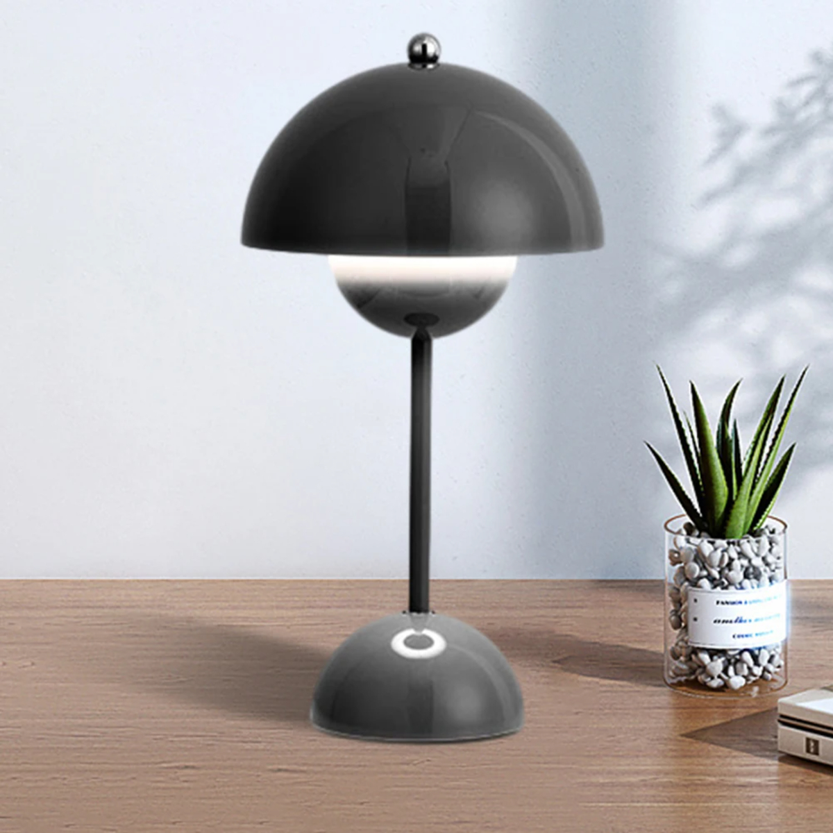MUSHGLOW – Mushroom LED Table Lamp Rechargeable Touch Design