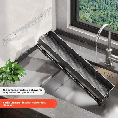 Organisateur d'étagère en aluminium, porte-épices mural de 20 pouces gris acier avec barre à serviettes, installation par adhésif ou vis pour petite cuisine ou appartement en location