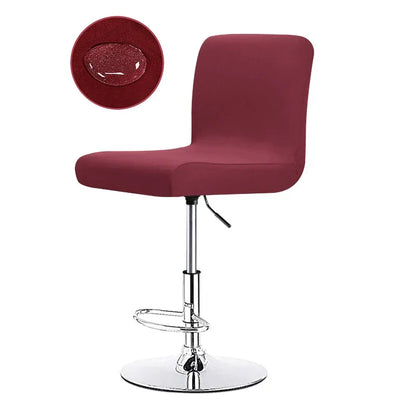 Stretch Bar Stool Cover | Universal Fit Chair Slipcover for Kitchen Counter Stools, Dining Room & Home Bar Seating Protection | Waterproof