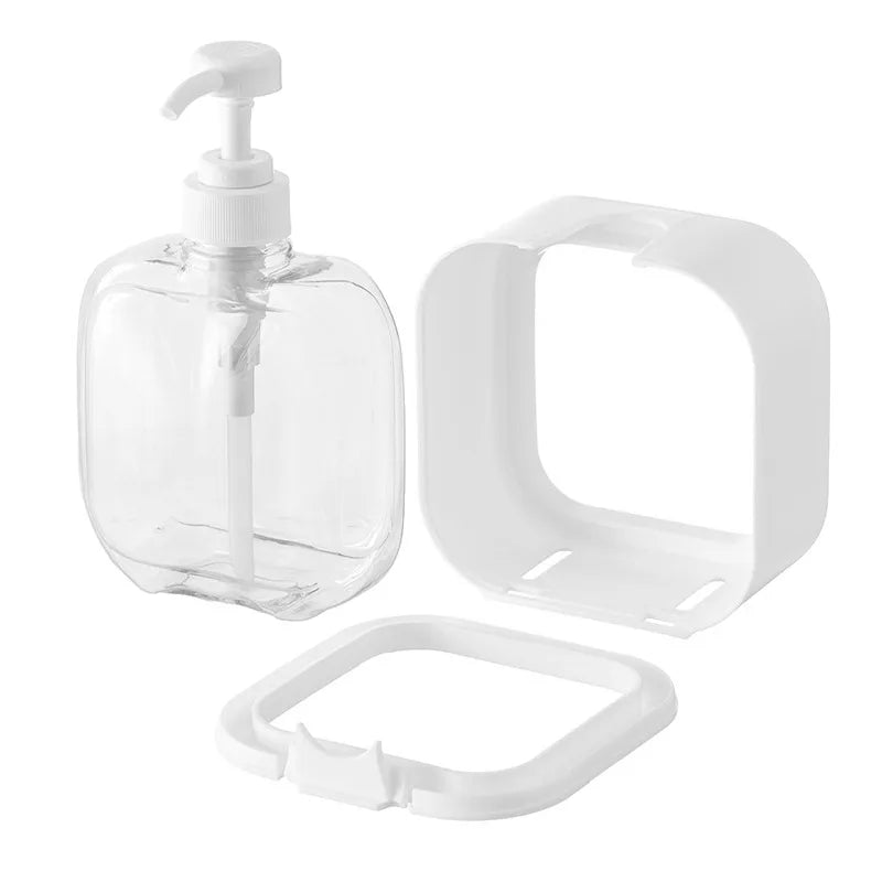 Countertop Liquid Soap Pump Bottle 11 oz Capacity ABS Plastic Modern Nordic Style for Hand Wash Dish Soap Kitchen Bathroom Sink