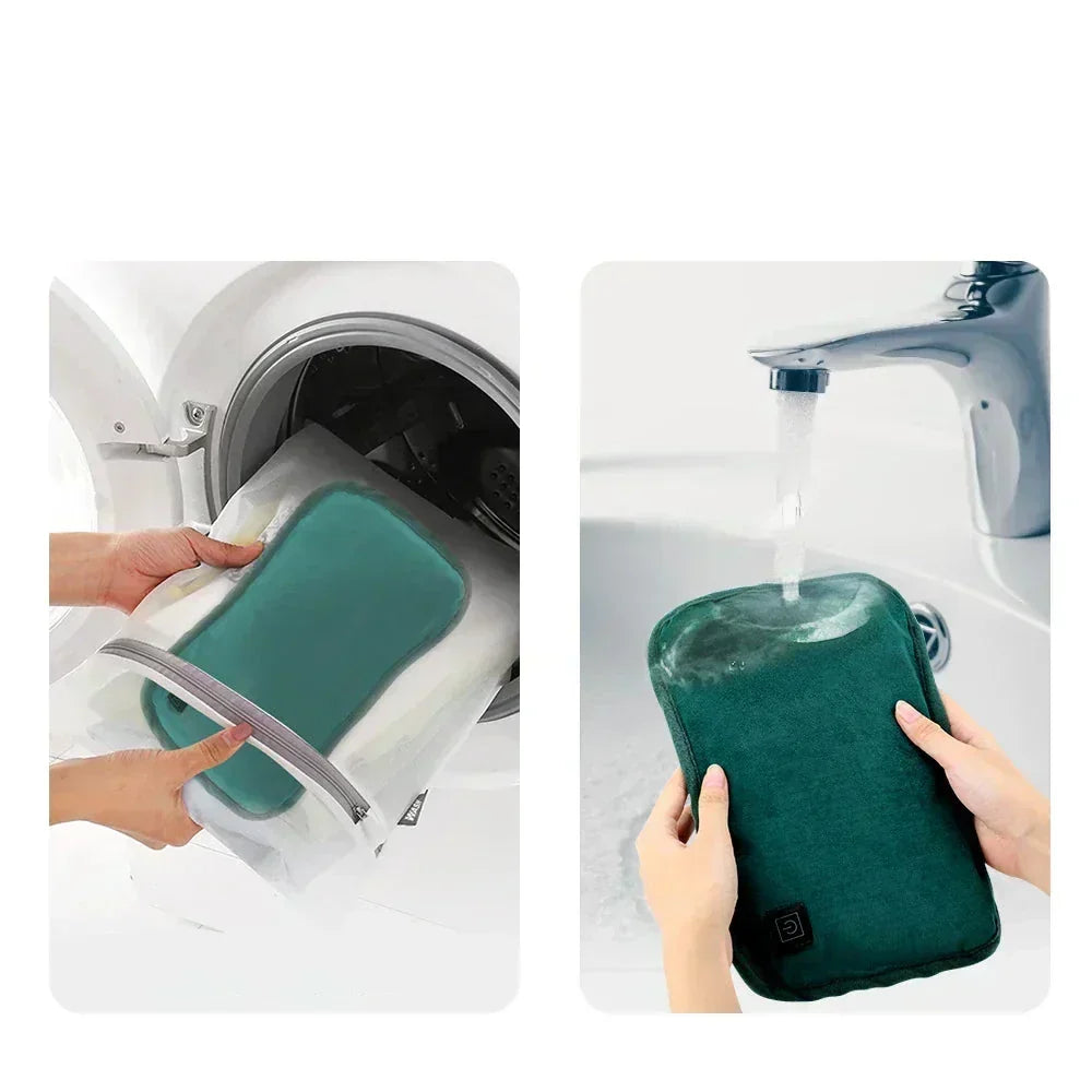 USB Rechargeable Heating Pad with 3 Temperature Settings for Cramps & Back Pain Relief | Graphene Hand Warmer Portable Heat Therapy for Peri