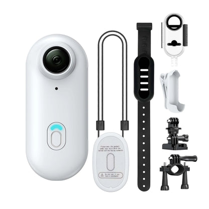 Compact 4K Action Camera with WiFi, Waterproof Housing, Magnetic Clip & 360° Rotating Mount for POV Recording