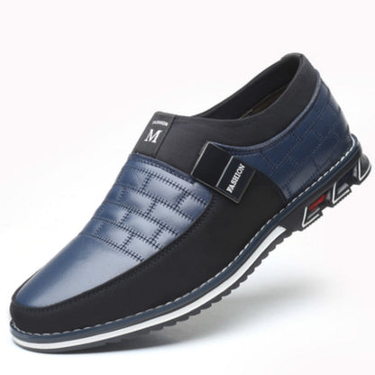 Mocassins à enfiler pour homme en cuir véritable – Chaussures habillées perforées pour le travail et le quotidien