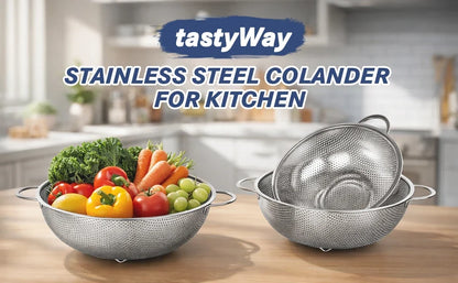 STRAINFLOW – Stainless Steel Kitchen Colander Set