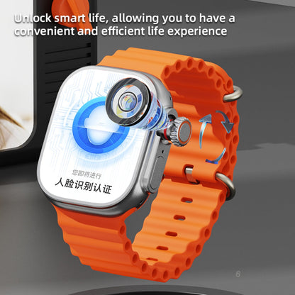 Android Smart Watch 4G with Rotating Camera, GPS Smartwatch with AMOLED Screen and SIM Card Slot, WiFi Watch Phone