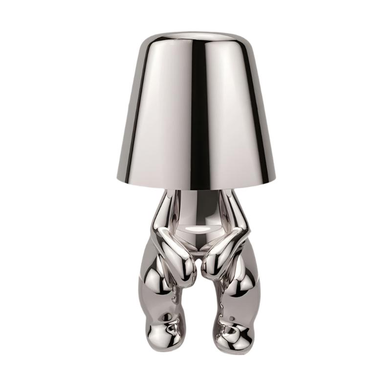 Lampe de bureau LED sans fil avec variateur tactile – Lampe de chevet rechargeable pour chambre à coucher, 23 cm de haut, éclairage d'ambiance portable à lumière chaude avec USB-C