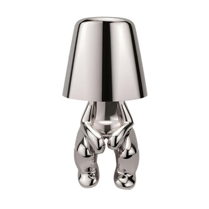 Lampe de bureau LED sans fil avec variateur tactile – Lampe de chevet rechargeable pour chambre à coucher, 23 cm de haut, éclairage d'ambiance portable à lumière chaude avec USB-C