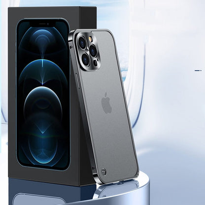 Aircraft-Grade Aluminum iPhone Case Precision-Milled Snap-On Protection for Apple Smartphones Slim Lightweight Metal Bumper Shell