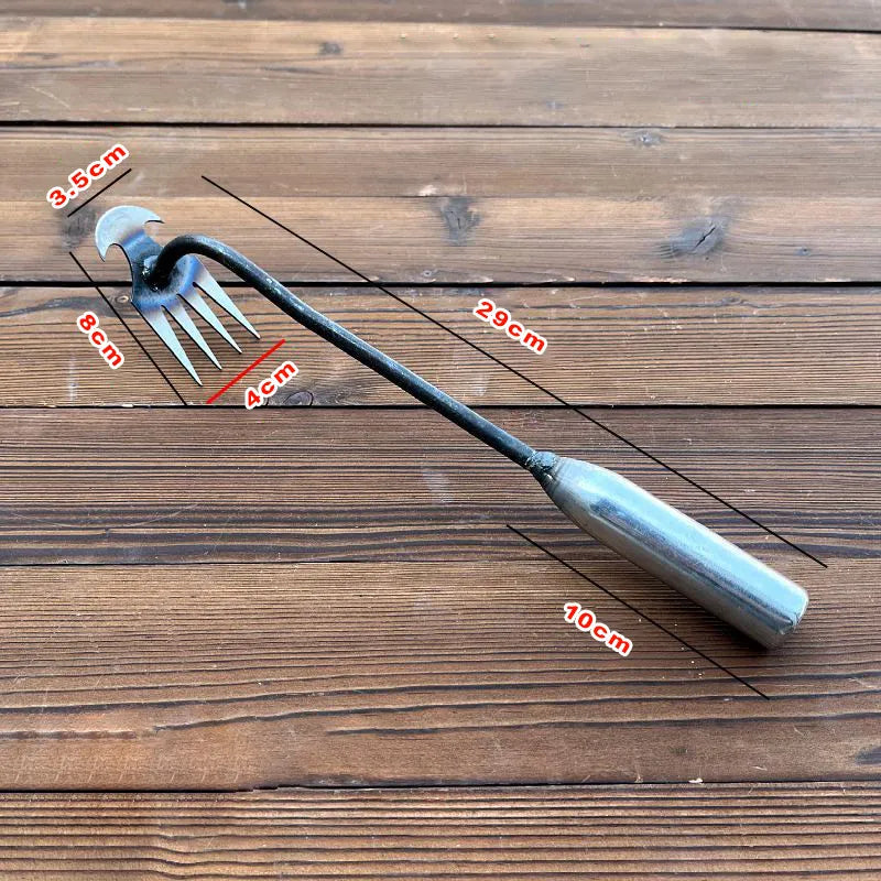 Stand-Up Weeding Tool with Ergonomic Grip – Metal Garden Weeder for Flower Beds, Pathways & Lawns – Precision Root Removal
