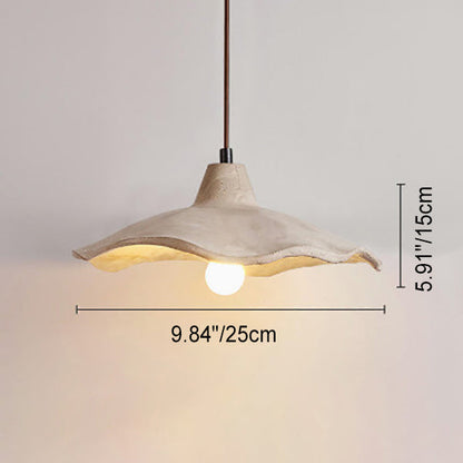 Industrial Concrete Hanging Light 10 in Yellow Ceiling Pendant Hardwired E26 Socket Adjustable Cord Kitchen Dining Room Bedroom Entryway Rus
