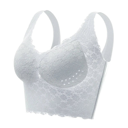 Wireless Pull-On Lift Bra with Wide Straps for Everyday Comfort & Back Support