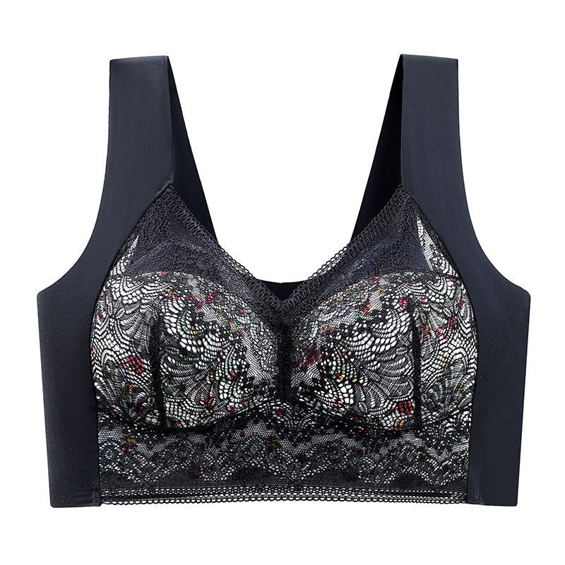Full Coverage Wireless Bra for Women - Smooth Support T-Shirt Bra with Wide Straps - Everyday Comfort Underwire-Free Design - Breathable