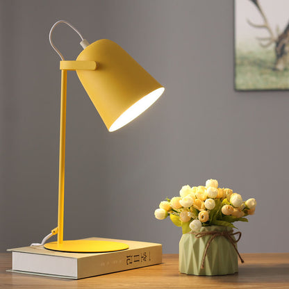 Metal Accent Light 12 Inch Iron Task Lamp with Bucket Shade E27 Socket for Nightstand Desktop Office Corner Home