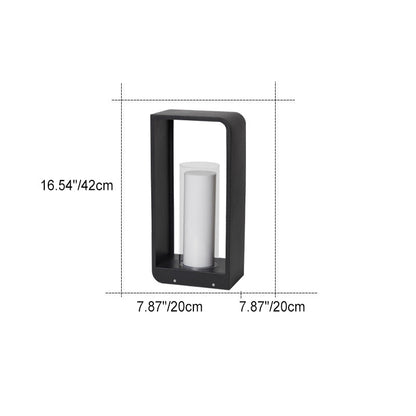 Exterior Aluminum LED Sconce Black 12-Inch Wall Mount for Pathway Fence Garden Entry Waterproof Solar or Hardwired 3-Temp