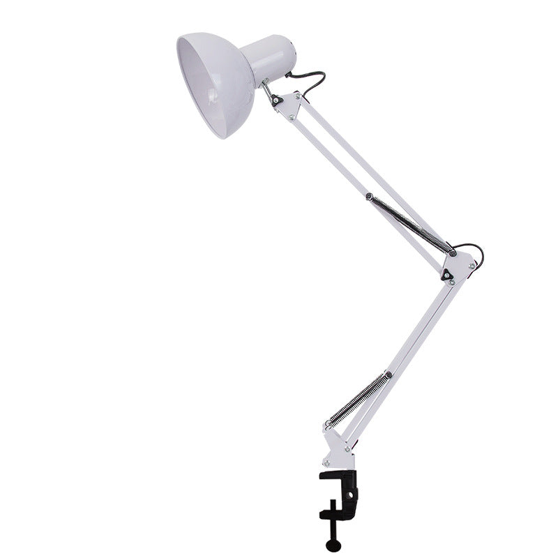 Adjustable Swing Arm Desk Lamp with Clip Base for Home Office and Bedside Reading