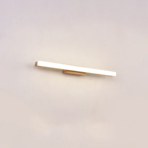 Linear LED Sconce 16W 32-Inch Wood & Acrylic for Vanity Bedroom Hallway Home Office Task Ambient Lighting Modern Hardwired Fixture Low-Profi