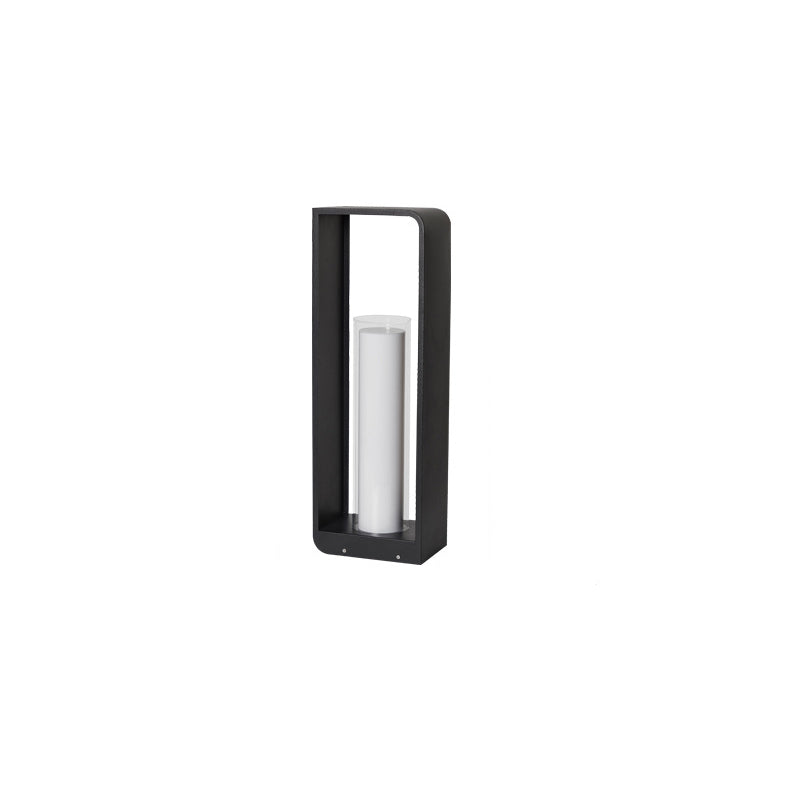 Outdoor Column Path Light – LED Weatherproof Garden Lamp with Rectangular Frame for Patio, Walkway & Landscaping
