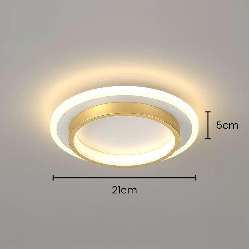 Flush Mount LED Disk Light 10W 20W Ultra-Slim 2 in Profile Black White for Low Ceilings Bedroom Hallway Foyer Apartment Living Room Modern H