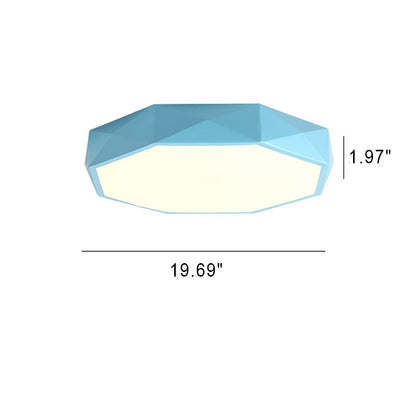 Abstract Scandinavian LED Ceiling Light Flush Mount Minimalist Round Indoor Fixture for Bedroom Living Room Hallway Modern Nordic Style