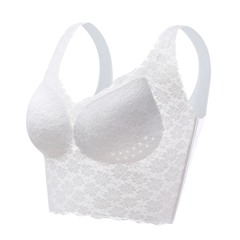 Wireless Pull-On Lift Bra with Wide Straps for Everyday Comfort & Back Support