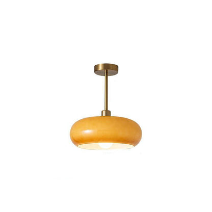 Spherical Glass Ceiling Fixture with Metallic Finish – Contemporary Single-Bulb Lighting for Living Room, Bedroom & Entryway