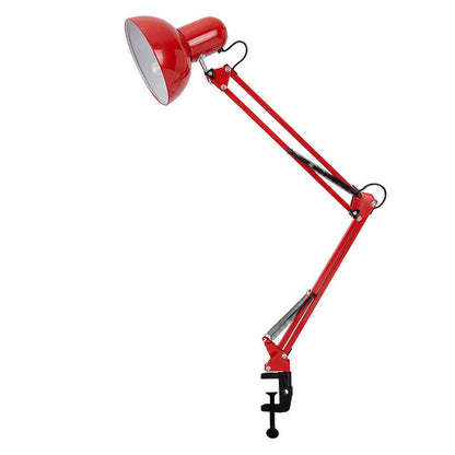 Adjustable Swing Arm Desk Lamp with Clip Base for Home Office and Bedside Reading