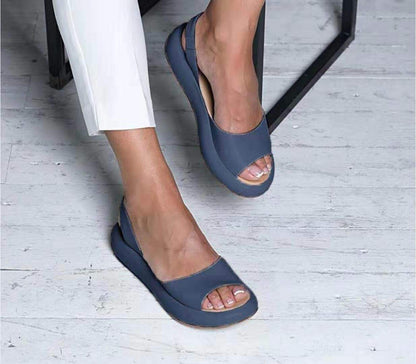 Women's Flat Sandals Open-Toe Summer Footwear Casual Beach Slides for Walking