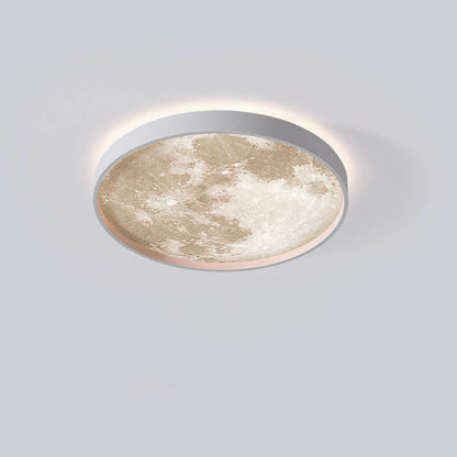 Recessed LED Overhead Fixture 10-22 Inch Diameter 18-48W Three-Color Temperature Control Iron Acrylic Contemporary Low-Profile Hardwired Ins