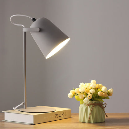 Metal Accent Light 12 Inch Iron Task Lamp with Bucket Shade E27 Socket for Nightstand Desktop Office Corner Home
