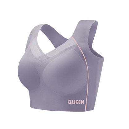 Wireless Full Coverage Support Bra with Cushioned Straps & Seamless Lift for All-Day Comfort