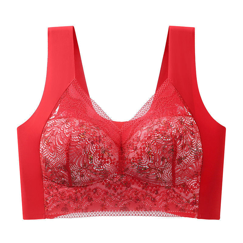 Full Coverage Wireless Bra for Women - Smooth Support T-Shirt Bra with Wide Straps - Everyday Comfort Underwire-Free Design - Breathable