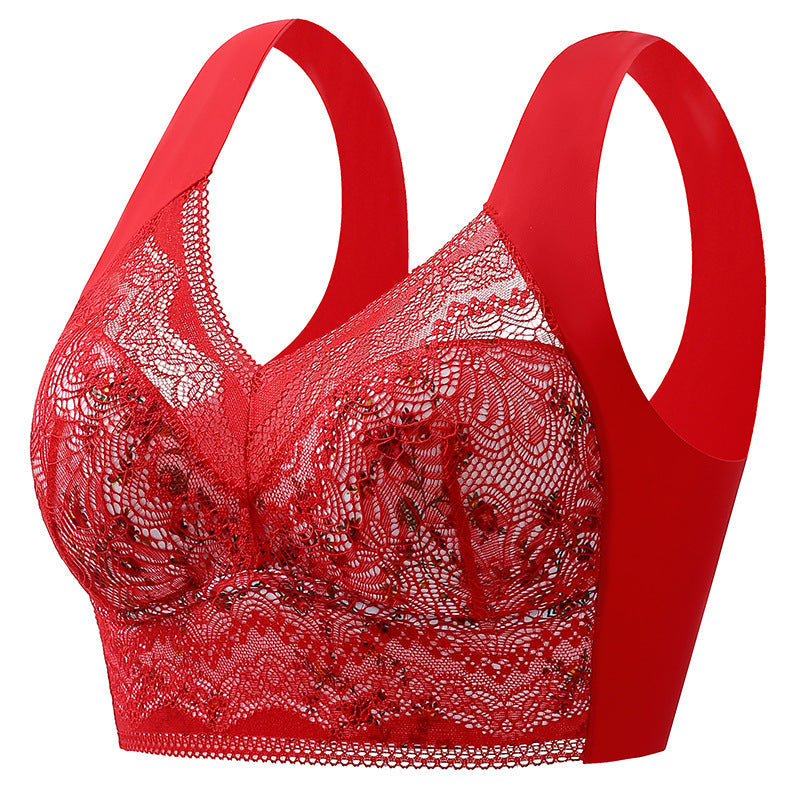 Full Coverage Wireless Bra for Women - Smooth Support T-Shirt Bra with Wide Straps - Everyday Comfort Underwire-Free Design - Breathable