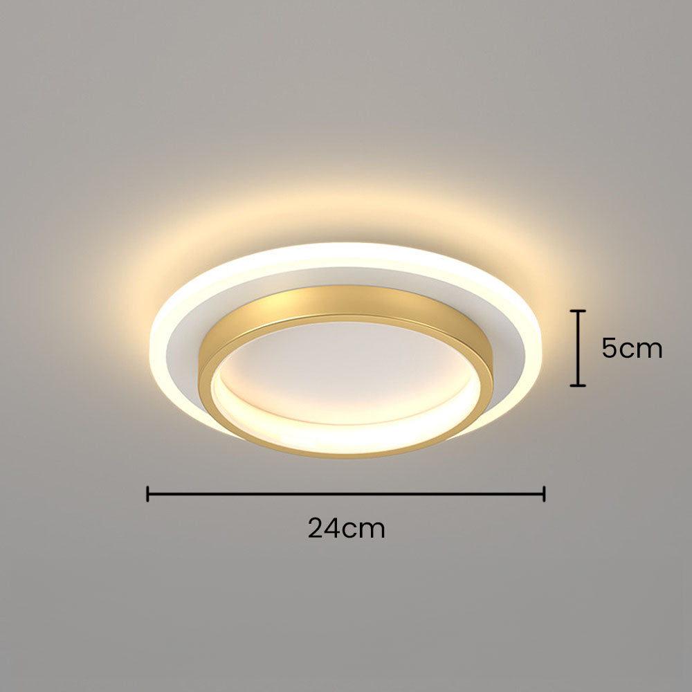 Flush Mount LED Disk Light 10W 20W Ultra-Slim 2 in Profile Black White for Low Ceilings Bedroom Hallway Foyer Apartment Living Room Modern H