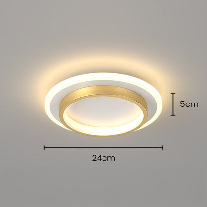 Flush Mount LED Disk Light 10W 20W Ultra-Slim 2 in Profile Black White for Low Ceilings Bedroom Hallway Foyer Apartment Living Room Modern H
