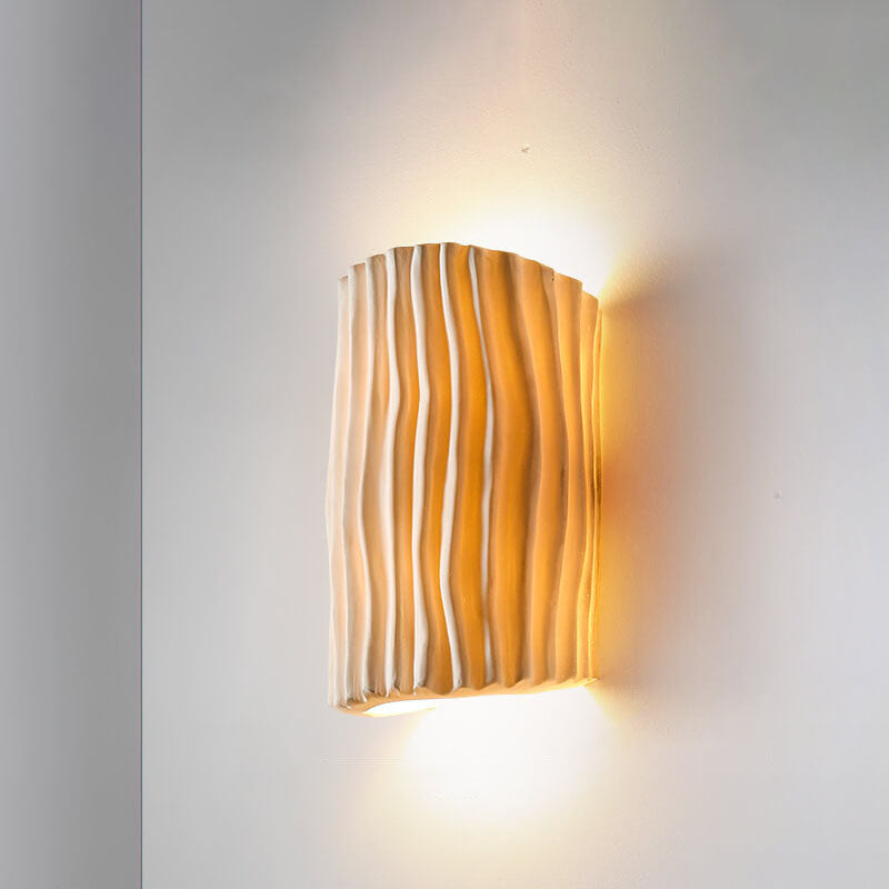 Resin Sconce Bi-Directional Light 10 inch Modern Wall Mount for Bedroom Hallway Study Accent Lighting