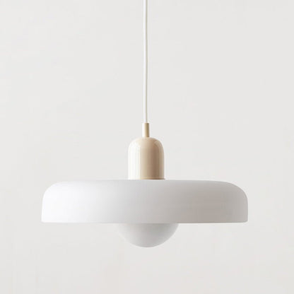 Art Glass Dome Pendant Light Fixture with Adjustable Cord for Kitchen Island Dining Room Bedroom | Modern Round Ceiling Hanging Lamp