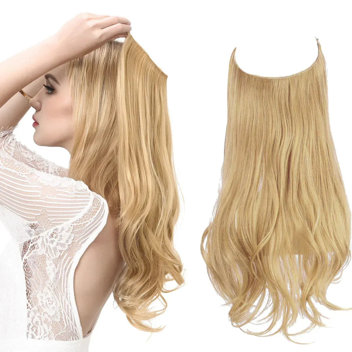 Clip-In Human Hair Extensions 100% Real Remy Hair Add Volume Length 14-18 Inches Heat Resistant Seamless Blend Natural Texture for Everyday