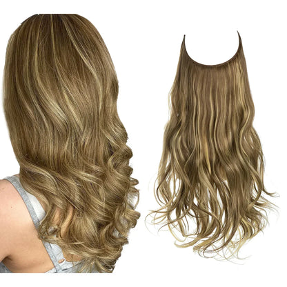 Clip-In Human Hair Extensions 100% Real Remy Hair Add Volume Length 14-18 Inches Heat Resistant Seamless Blend Natural Texture for Everyday
