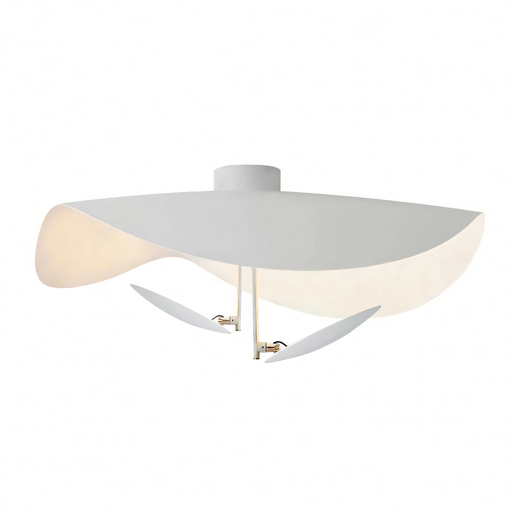Modern LED Overhead Fixture 17W Metal Hanging Light Black White Gold for Kitchen Dining Room Bedroom Ceiling Mounted