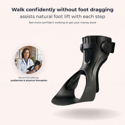Adjustable Ankle Foot Orthosis Brace for Drop Foot Support | Toe Lift AFO Splint for Walking Stability and Gait Correction | Lightweight Mob
