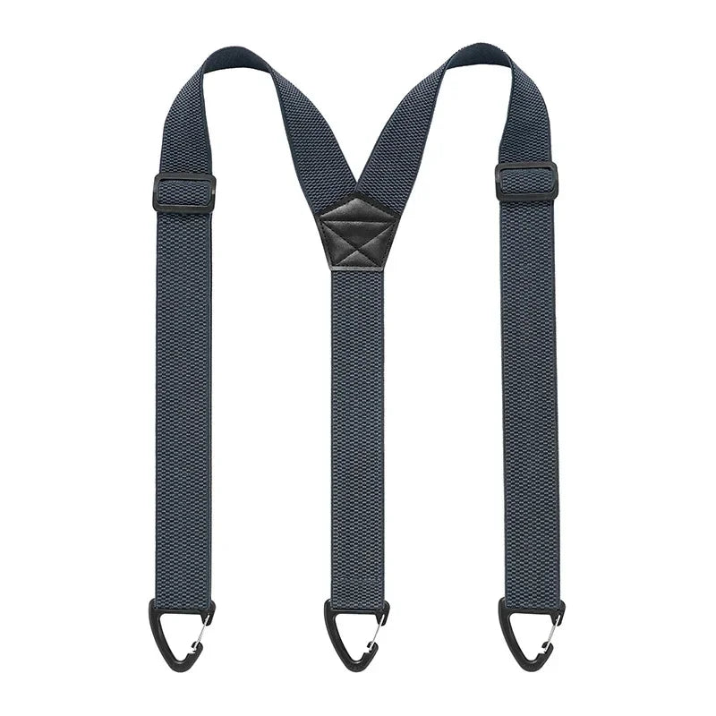 Adjustable Work Suspenders with Metal Clips – X-Back & Y-Back Designs for Men