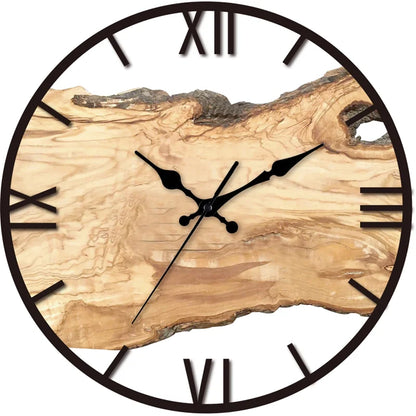 Silent Wood & Acrylic Wall Clock with Noiseless Sweep Hand for Living Room, Bedroom, Office | Modern Minimalist Time Display