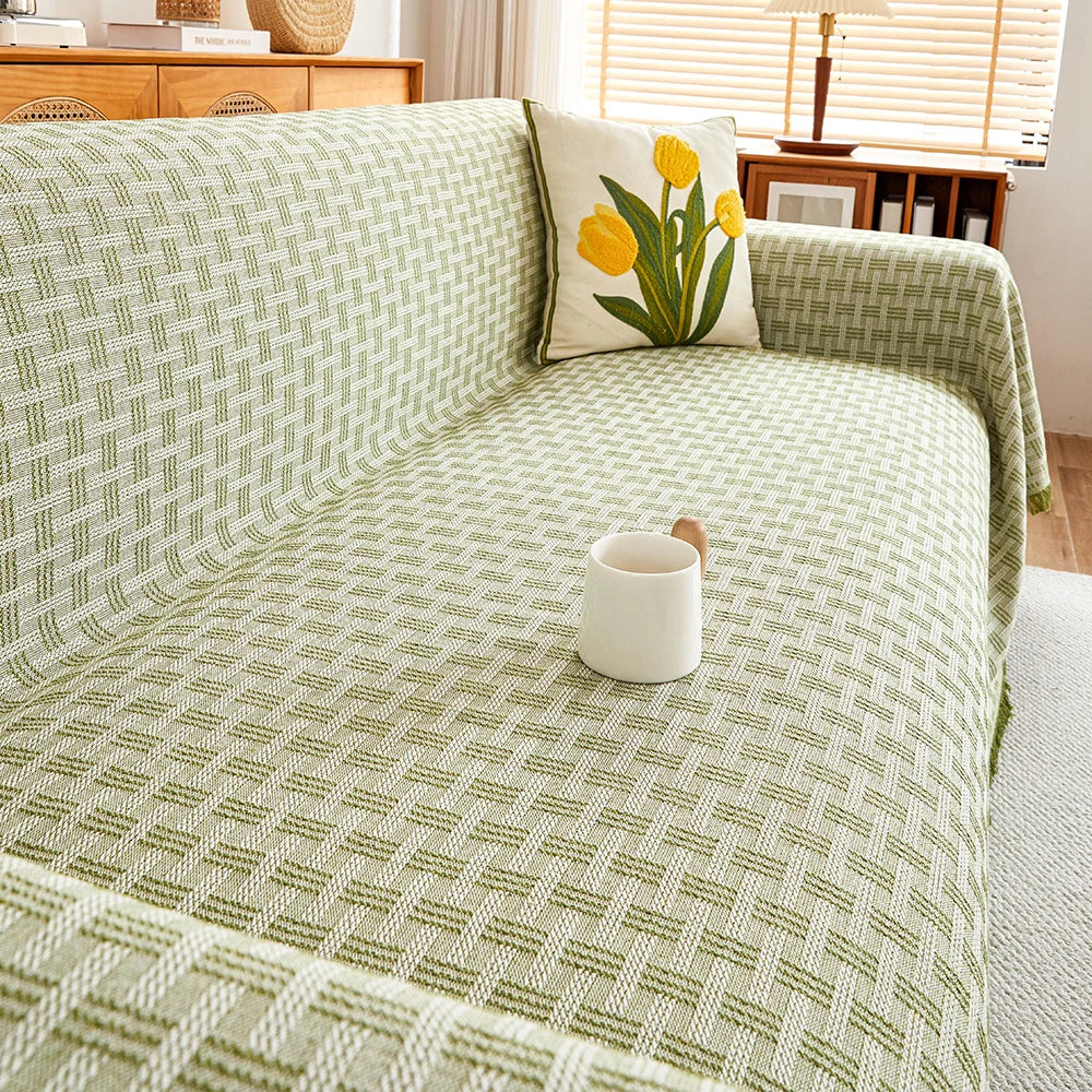 Housse de canapé réversible pour grands modèles – Lavable en machine, douce et protection pour dossier haut