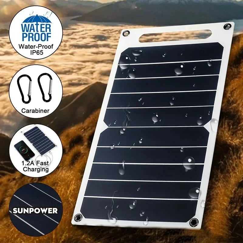 30W Solar Panel | Ultralight Design with USB Connection | Portable Solar Power for Outdoor Adventures