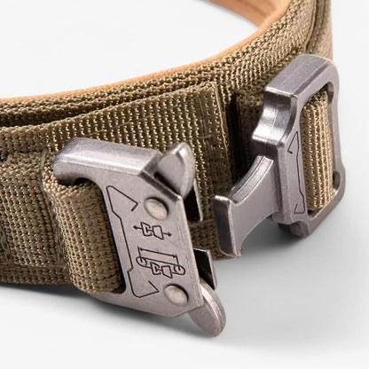 Padded Tactical Dog Collar with Handle – Adjustable Heavy-Duty Nylon for Training, Walks & Active Dogs