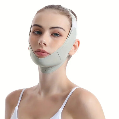 Jawline Shaping Compression Wrap – Sculpt and Firm Your Face with Daily Chin Lift Support for Women and Men