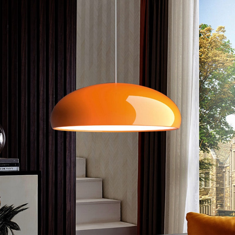 Plafonnier LED en métal à hauteur réglable pour salle à manger et îlot de cuisine | Éclairage suspendu sculptural moderne pour table et comptoir | Ind