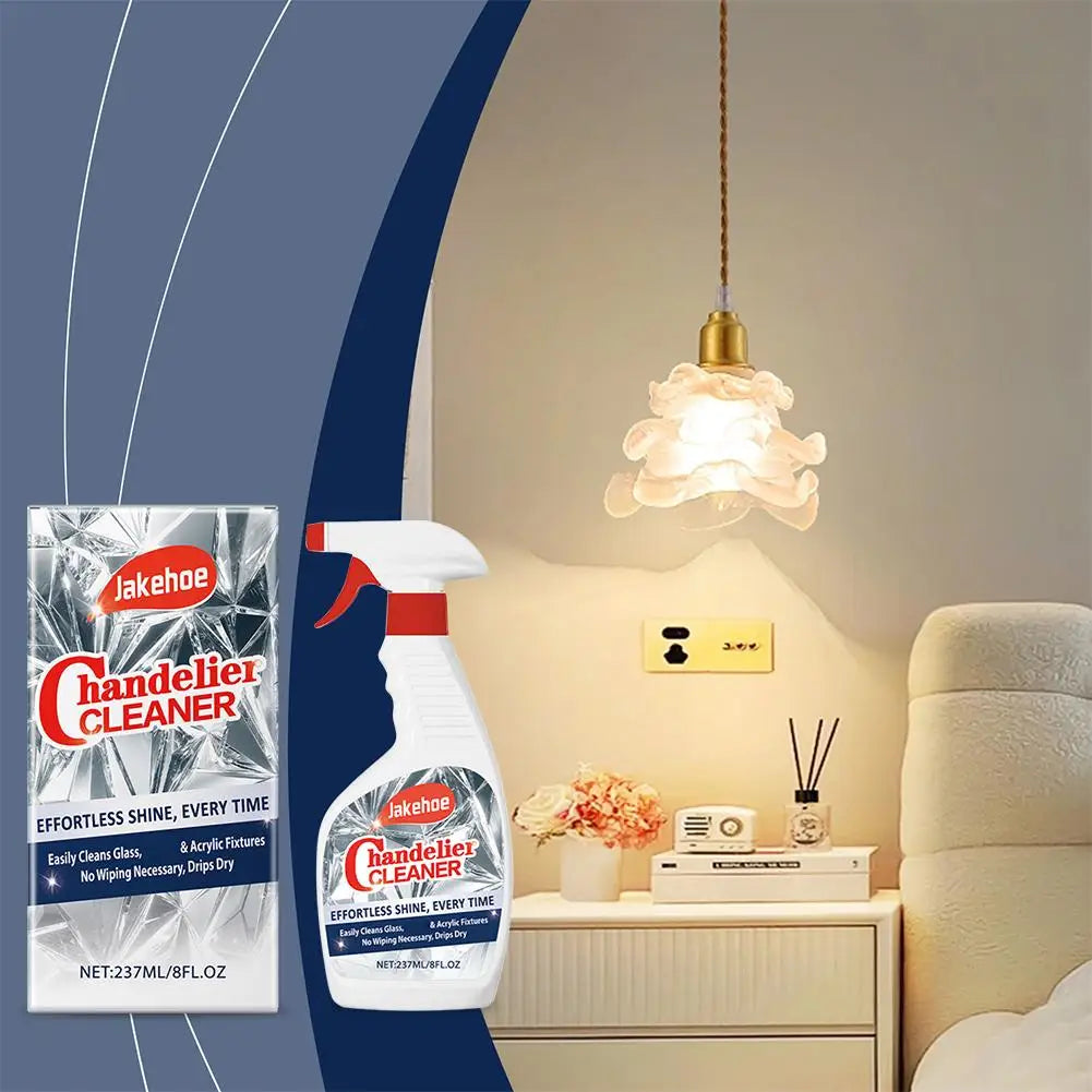 Crystal Chandelier Cleaner Spray 8 oz Streak-Free Formula for Glass Lighting Fixtures Mirrors and Reflective Surfaces Home Care