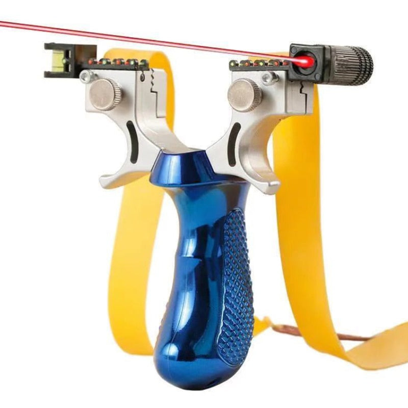 Precision Hunting Slingshot with Laser Sight for Outdoor Target Practice & Sport Shooting